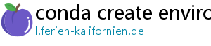 conda create environment