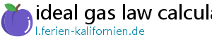 ideal gas law calculator